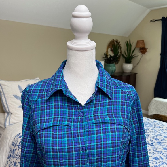 UPF 40 Women's Columbia Omni-Shade Moisture Wicking Long Sleeve Shirt Small - Picture 2 of 16